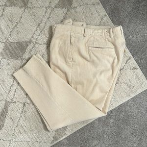 Men’s pleated corduroy trousers in a size 30 waist